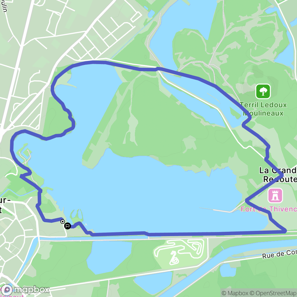 Condé-sur-l'Escaut : carte du parcours de randonnée - France
