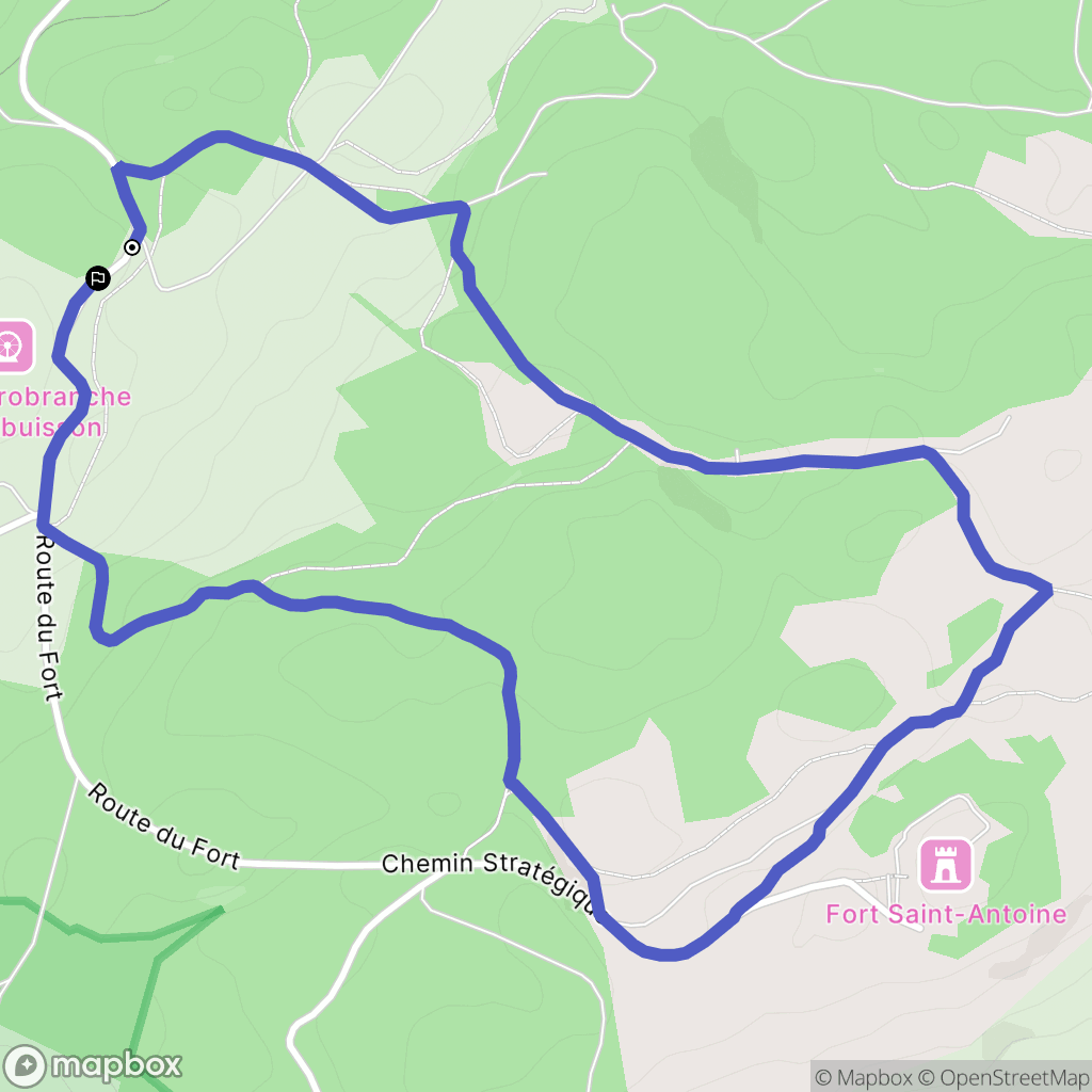 Malbuisson : carte du parcours de randonnée - France