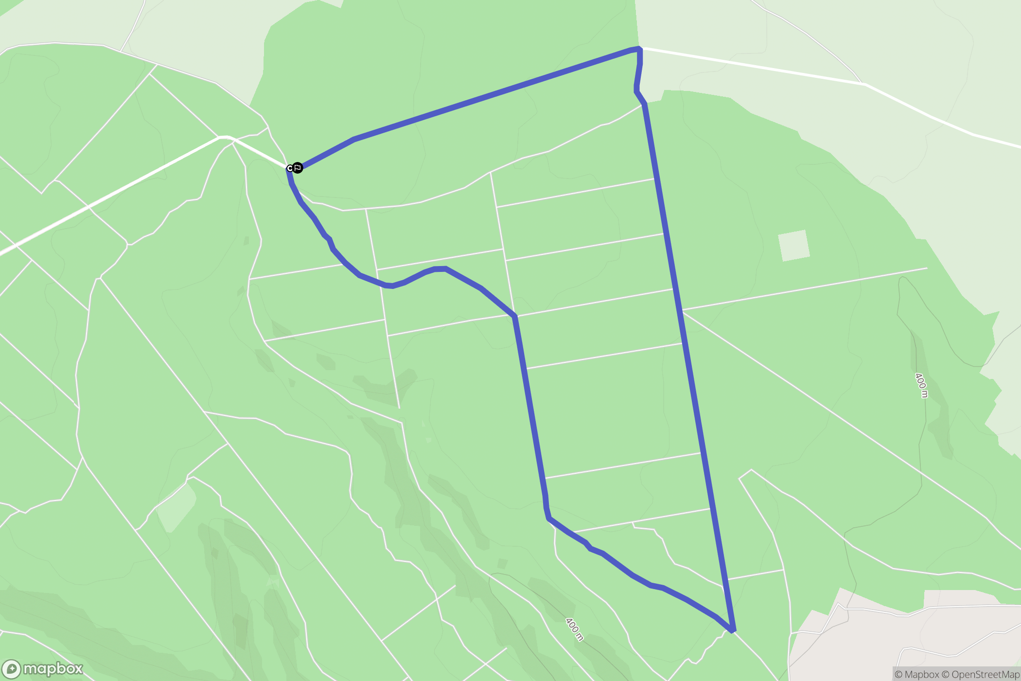 Chaignay : carte du parcours de randonnée - France