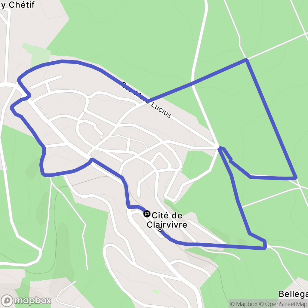 Salagnac : carte du parcours de randonnée - France