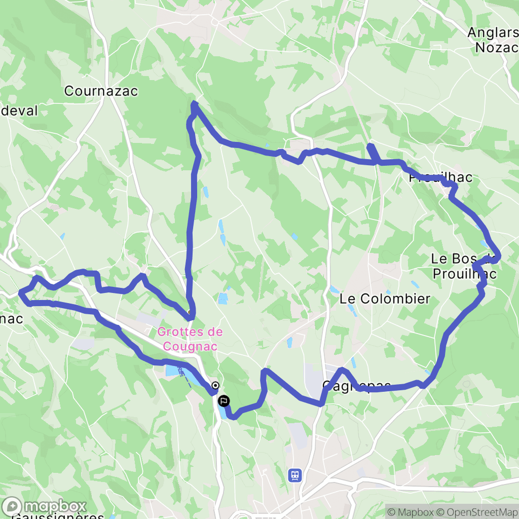 Gourdon: routekaart voor buitenactiviteiten - France