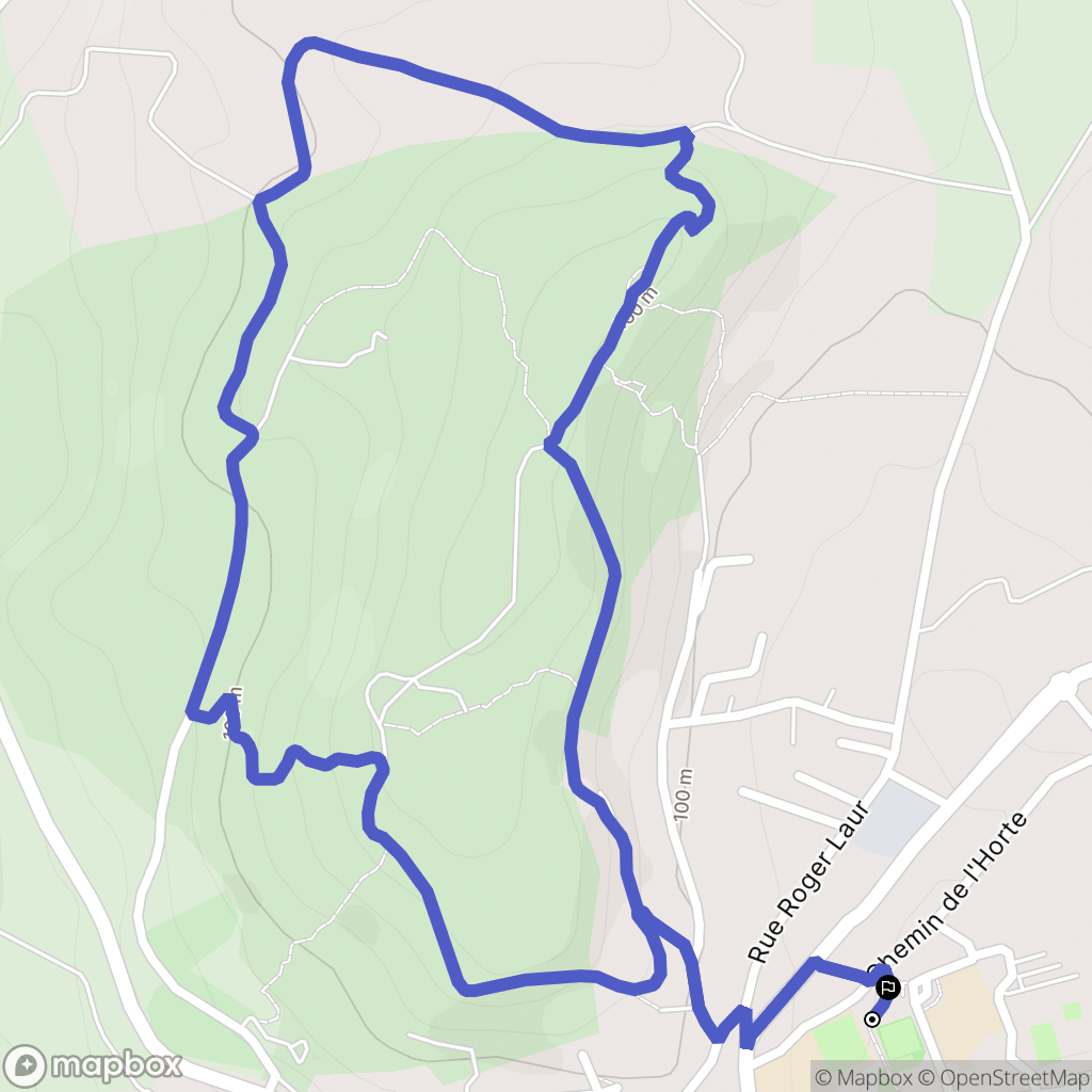Murviel-lès-Béziers : carte du parcours de randonnée - France