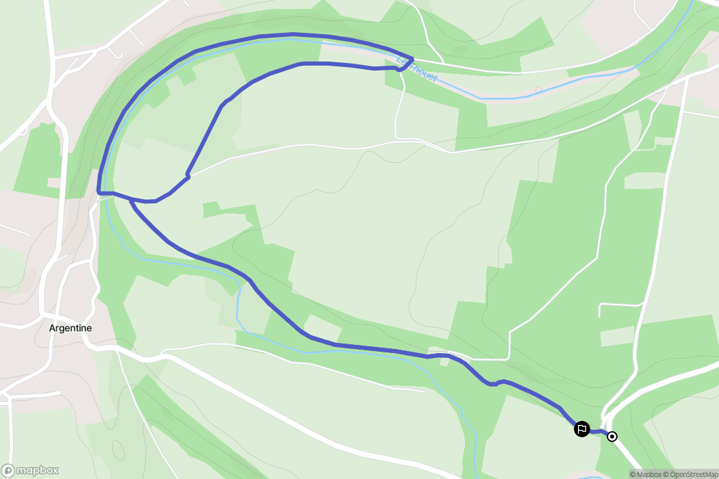 Saint Généroux : carte du parcours de randonnée - France