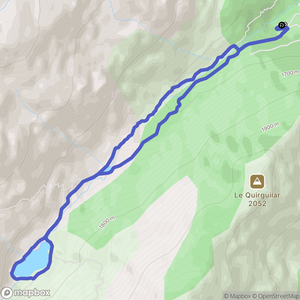 Mérens-les-Vals : carte du parcours de randonnée - France