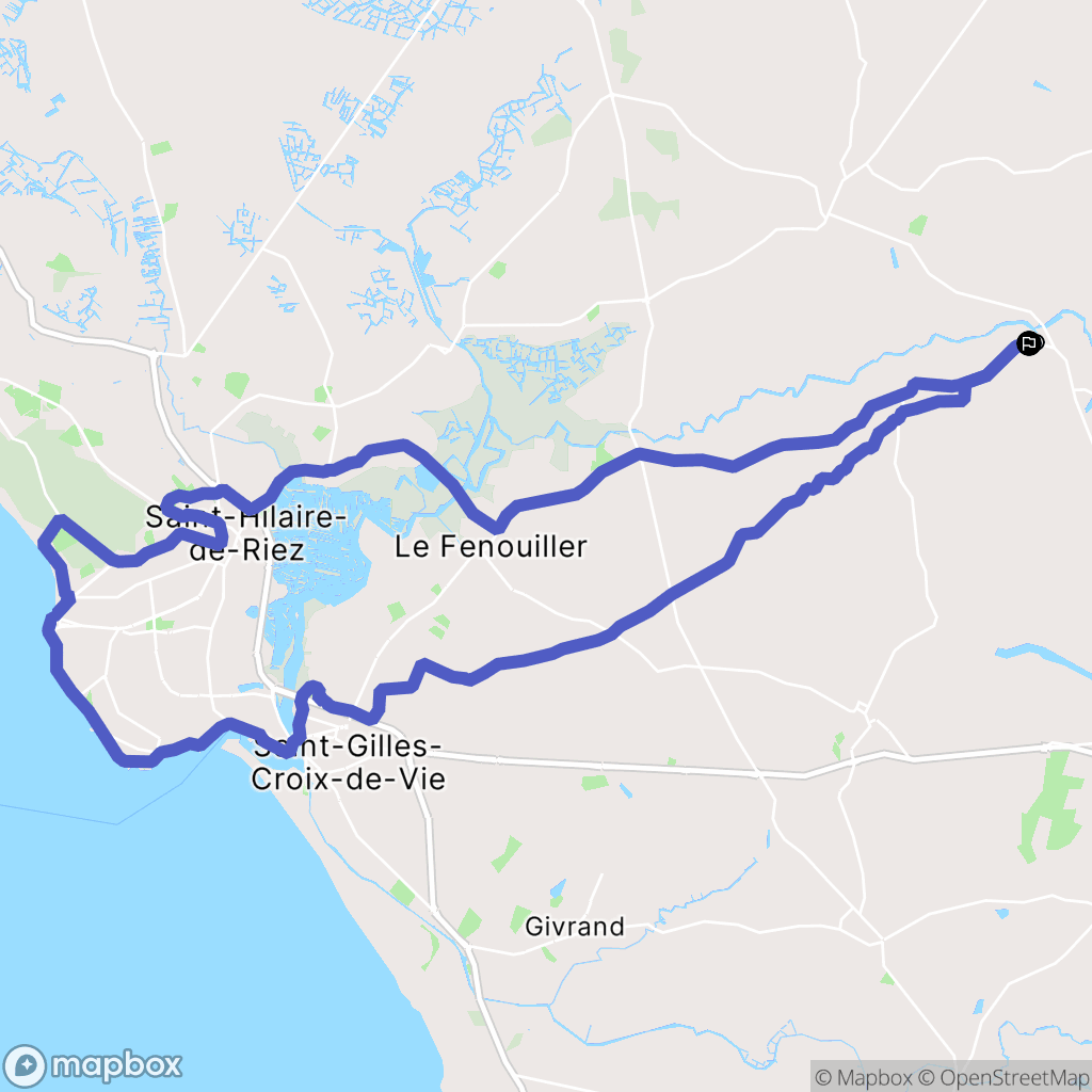 Saint-Maixent-sur-Vie : carte du parcours de randonnée - France