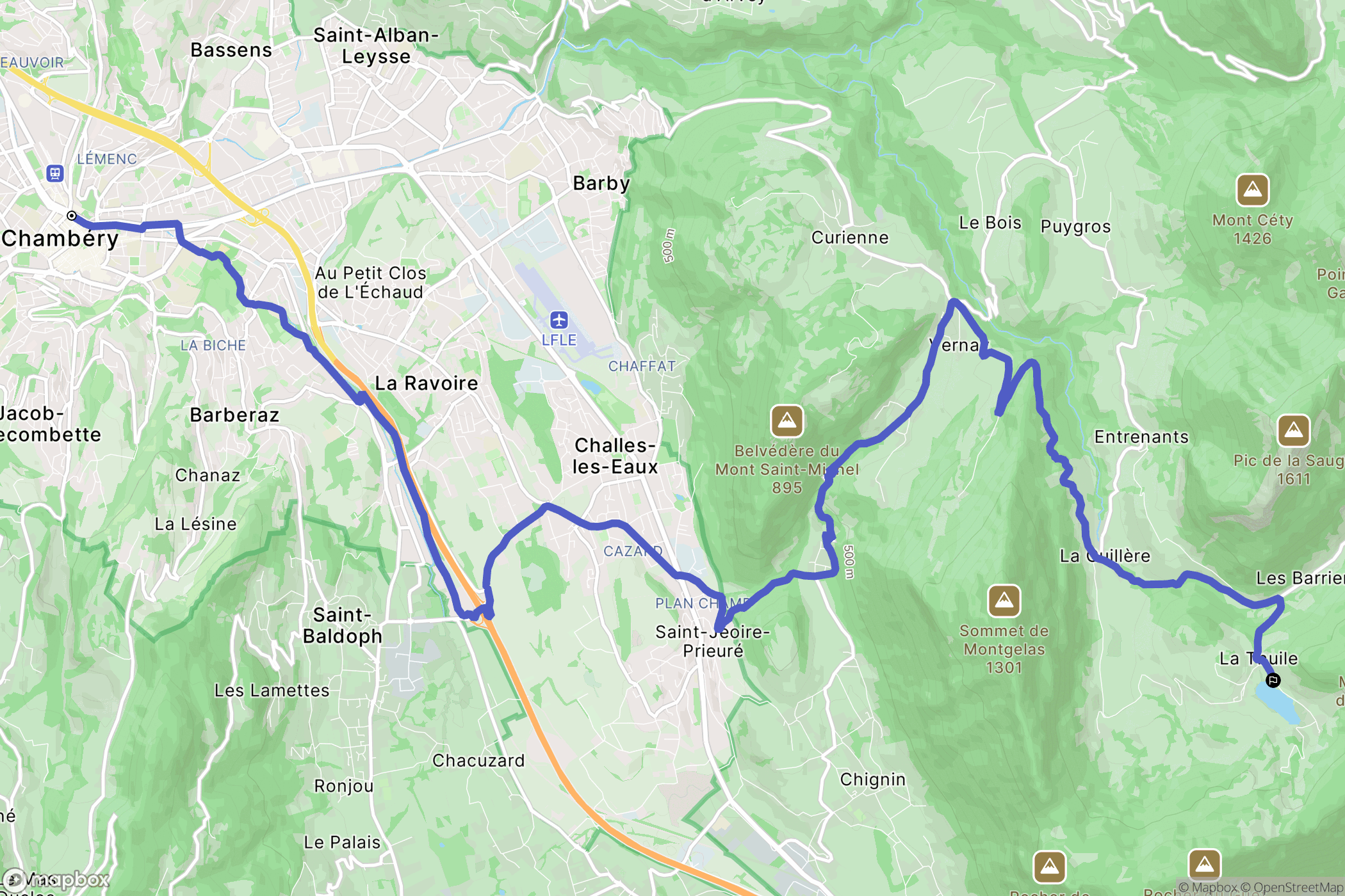 Chambéry: routekaart voor buitenactiviteiten - France