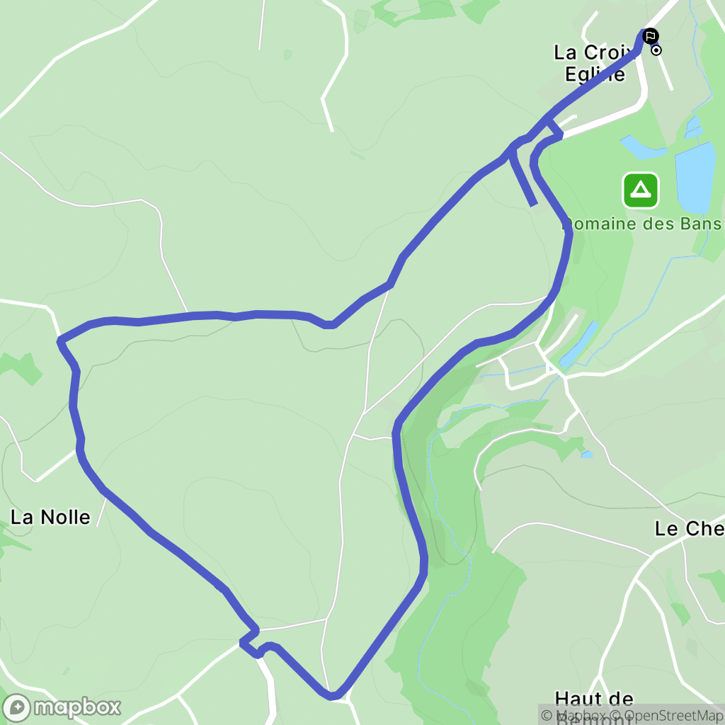 Corcieux : carte du parcours de randonnée - France