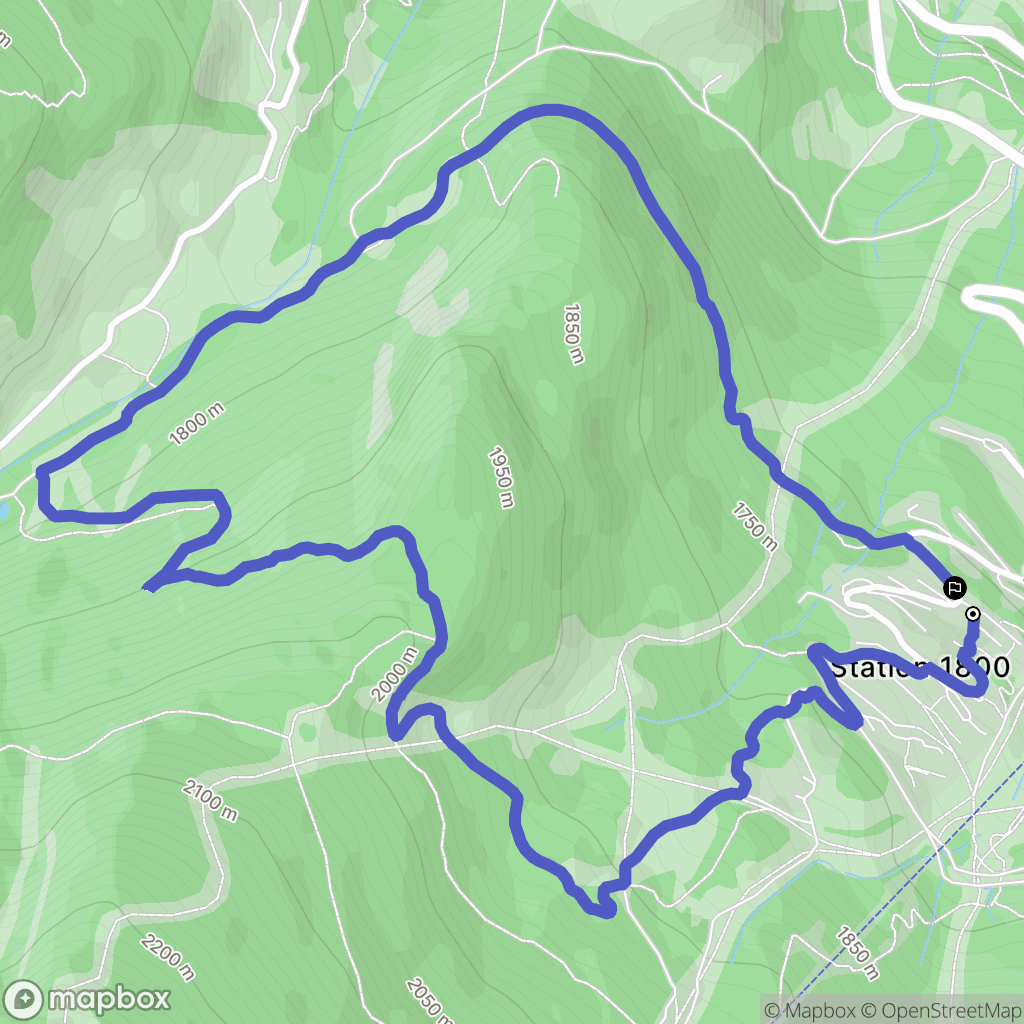 Puy-Saint-Vincent : carte du parcours de randonnée - France