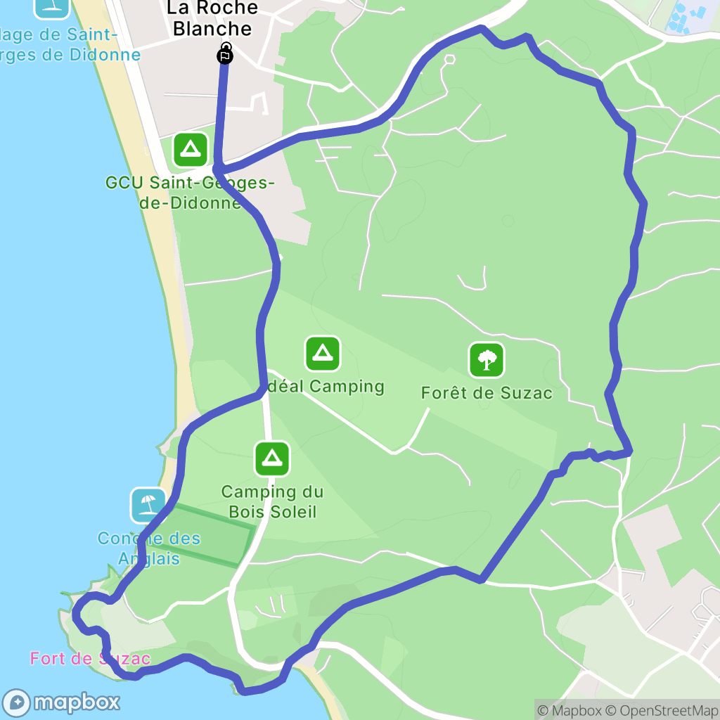 Saint-Georges-de-Didonne : carte du parcours de randonnée - France