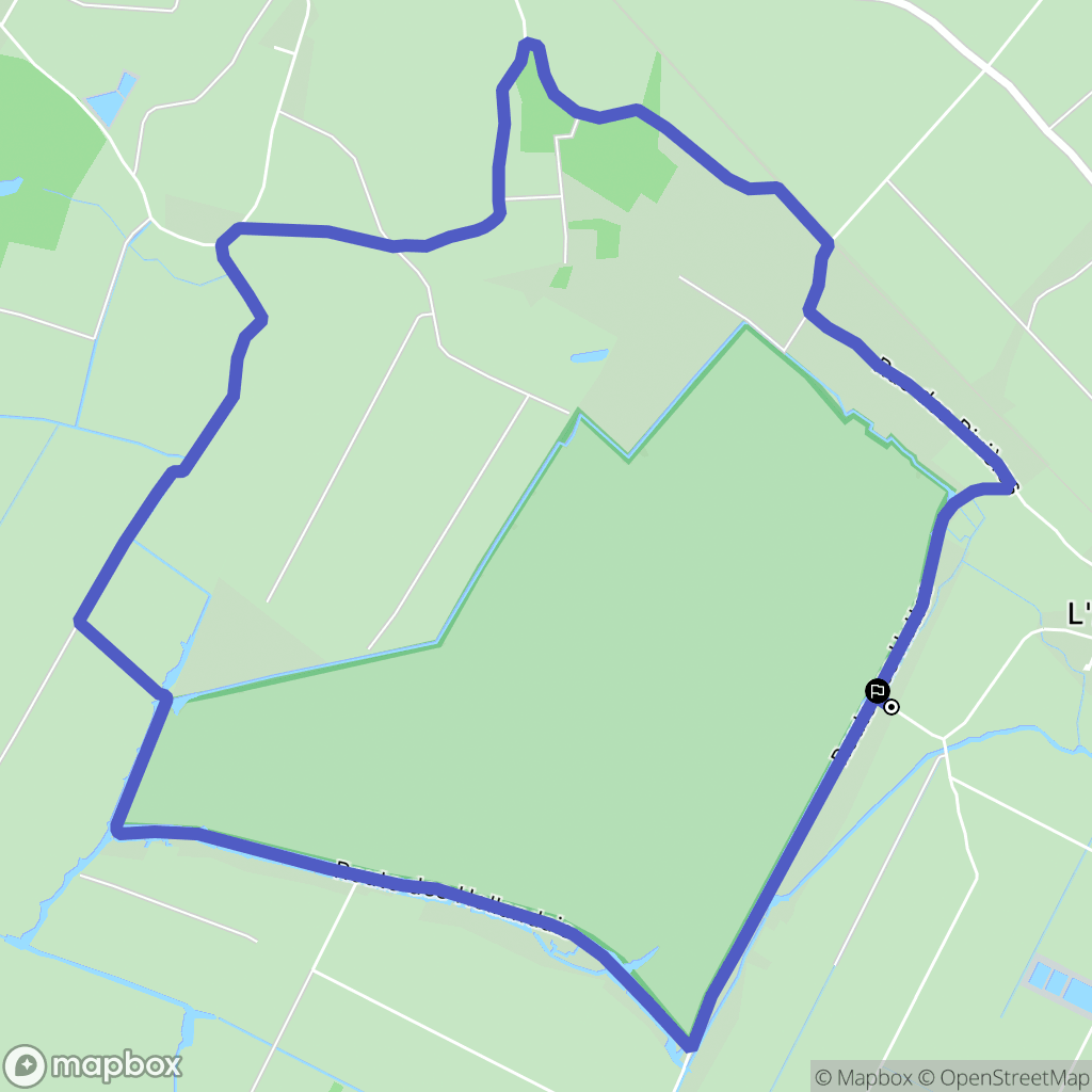 Les Velluire-sur-Vendée : carte du parcours de randonnée - France