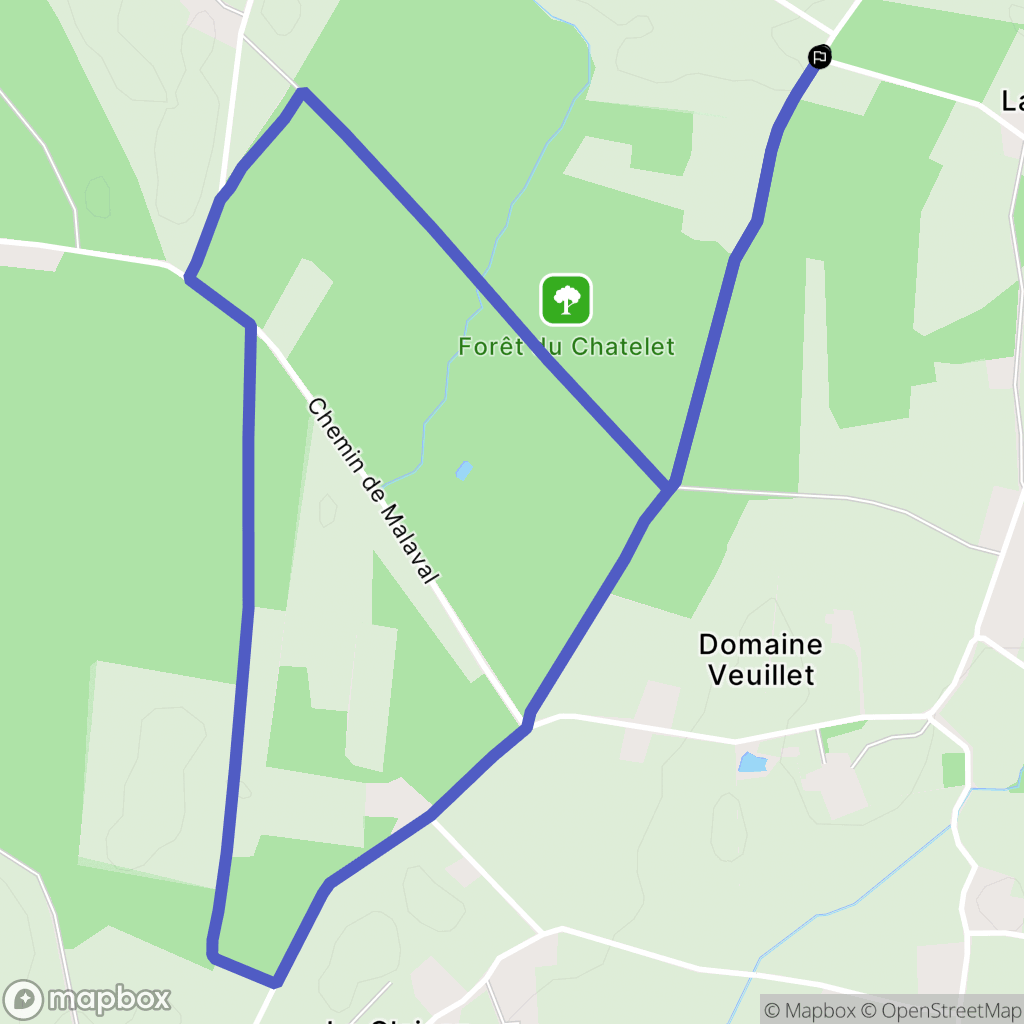 Bény : carte du parcours de randonnée - France