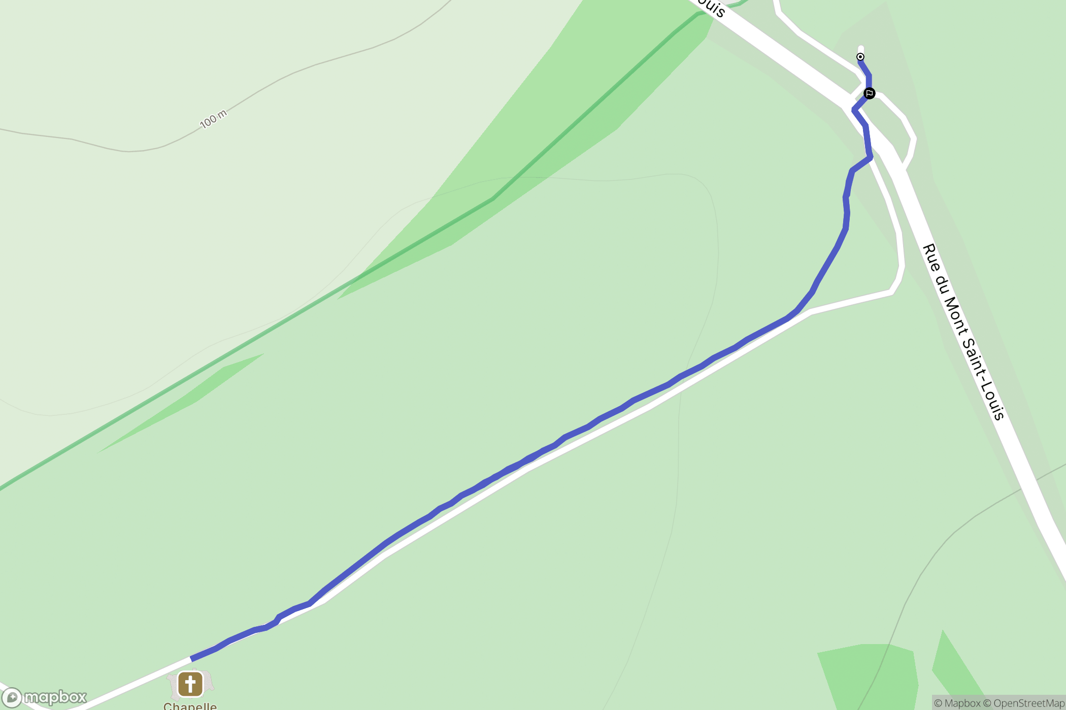 Tournehem-sur-la-Hem : carte du parcours de randonnée - France