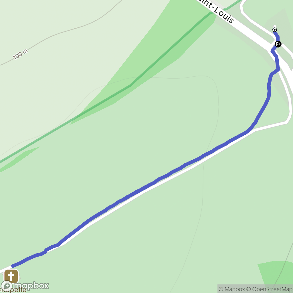 Tournehem-sur-la-Hem : carte du parcours de randonnée - France