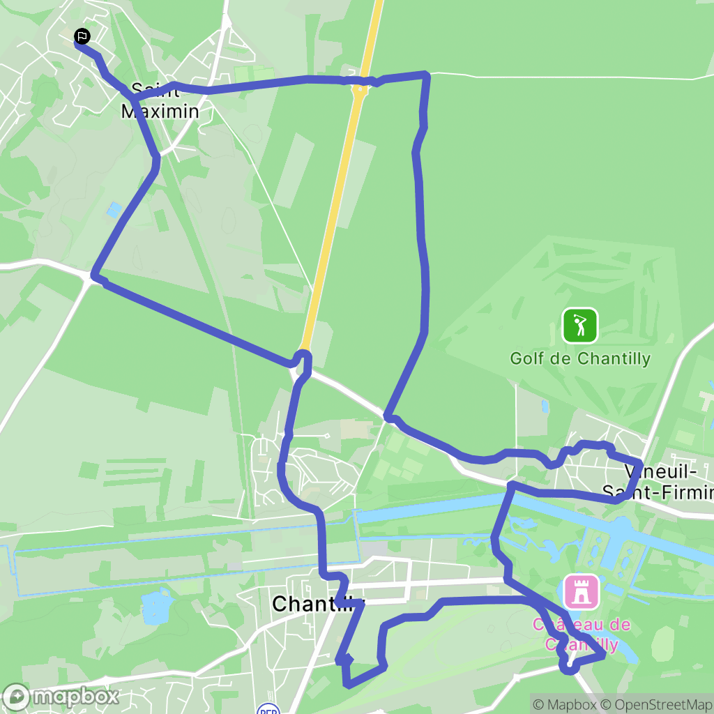 Saint-Maximin : carte du parcours de randonnée - France