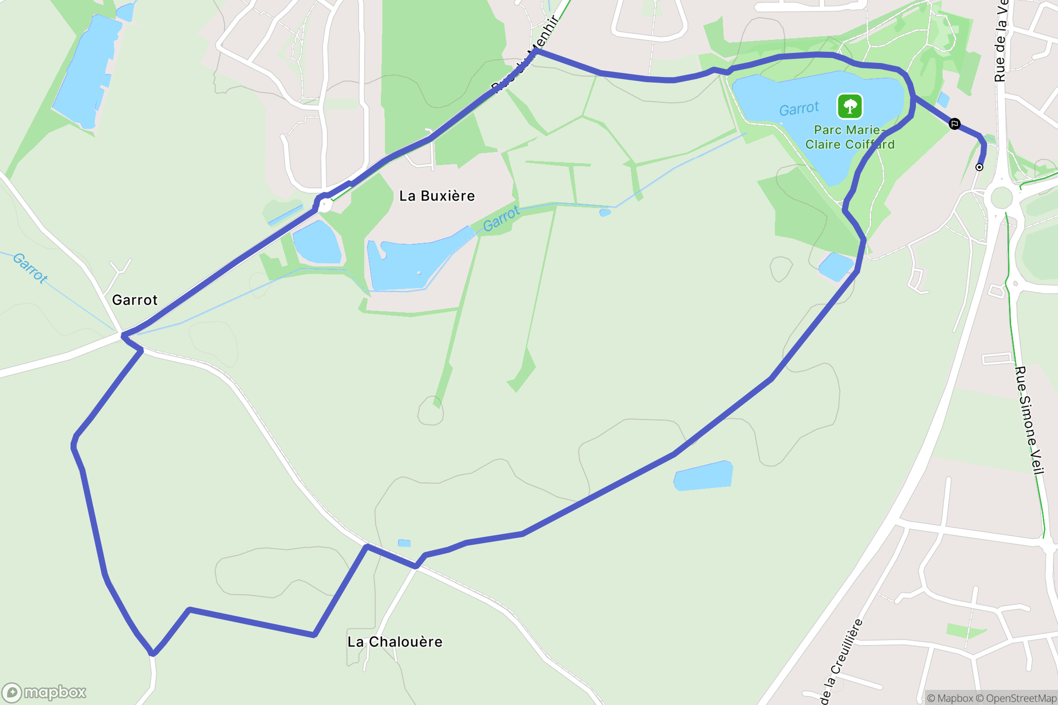 Sèvremoine : carte du parcours de randonnée - France