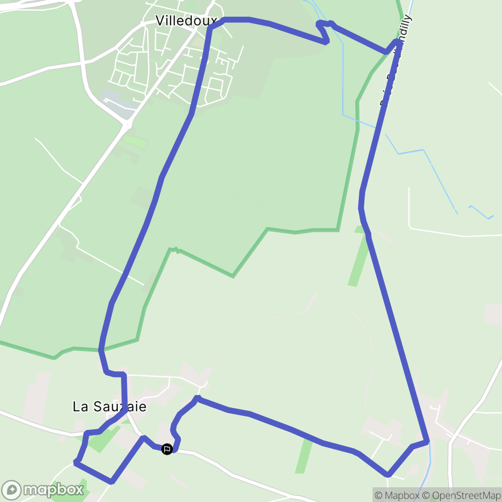 Saint-Xandre : carte du parcours de randonnée - France