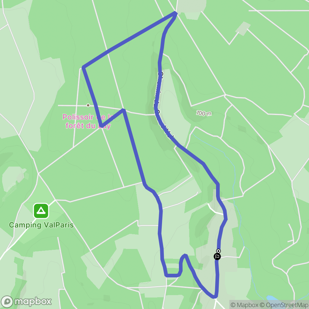 Parmain : carte du parcours de randonnée - France