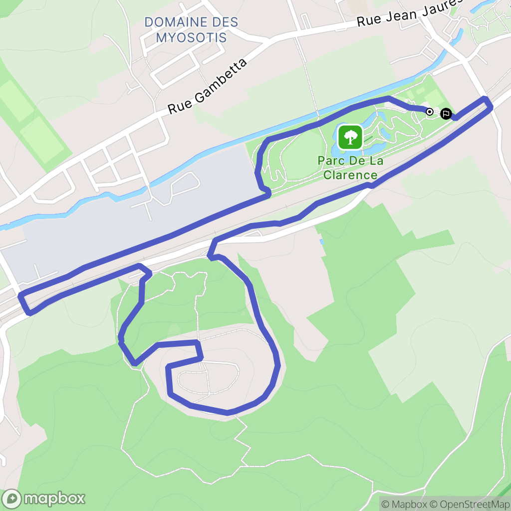 Lapugnoy : carte du parcours de randonnée - France
