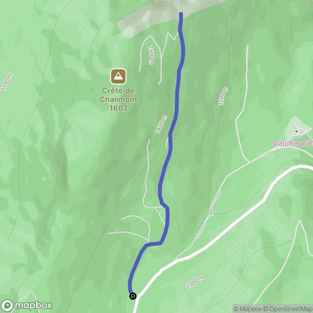 Villard-de-Lans : carte du parcours de randonnée - France
