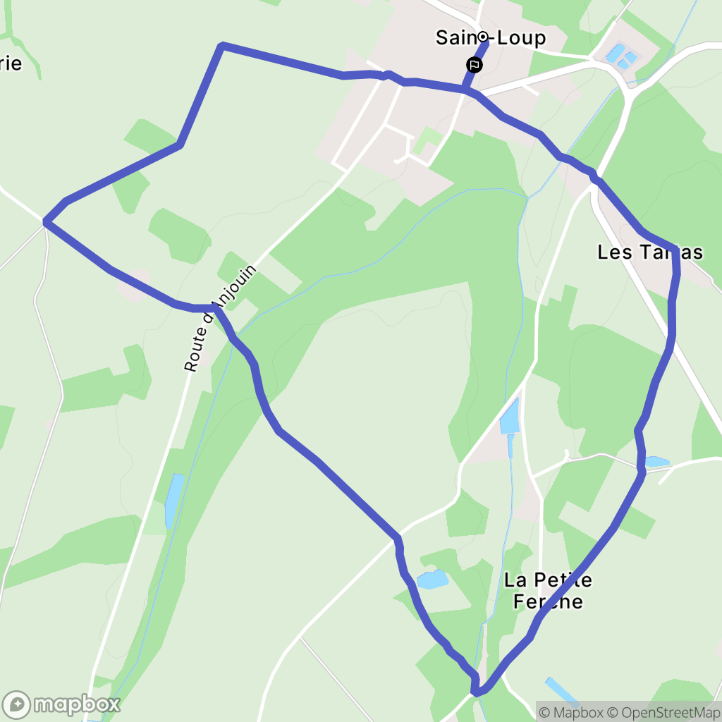 Mennetou-sur-Cher : carte du parcours de randonnée - France