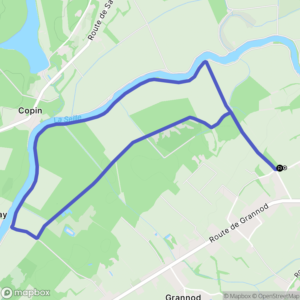 Sornay : carte du parcours de randonnée - France