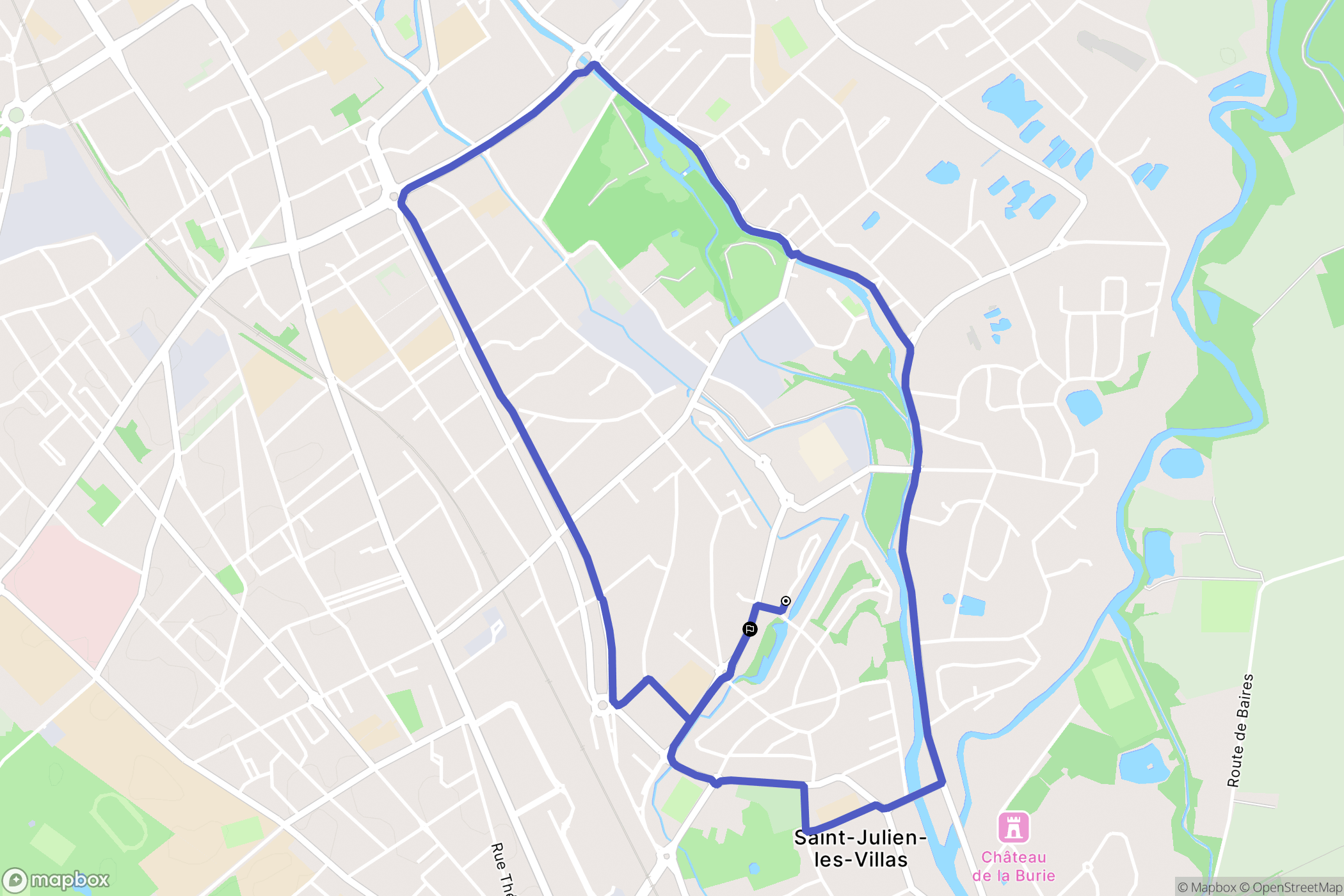 Saint-Julien-les-Villas: routekaart voor buitenactiviteiten - France