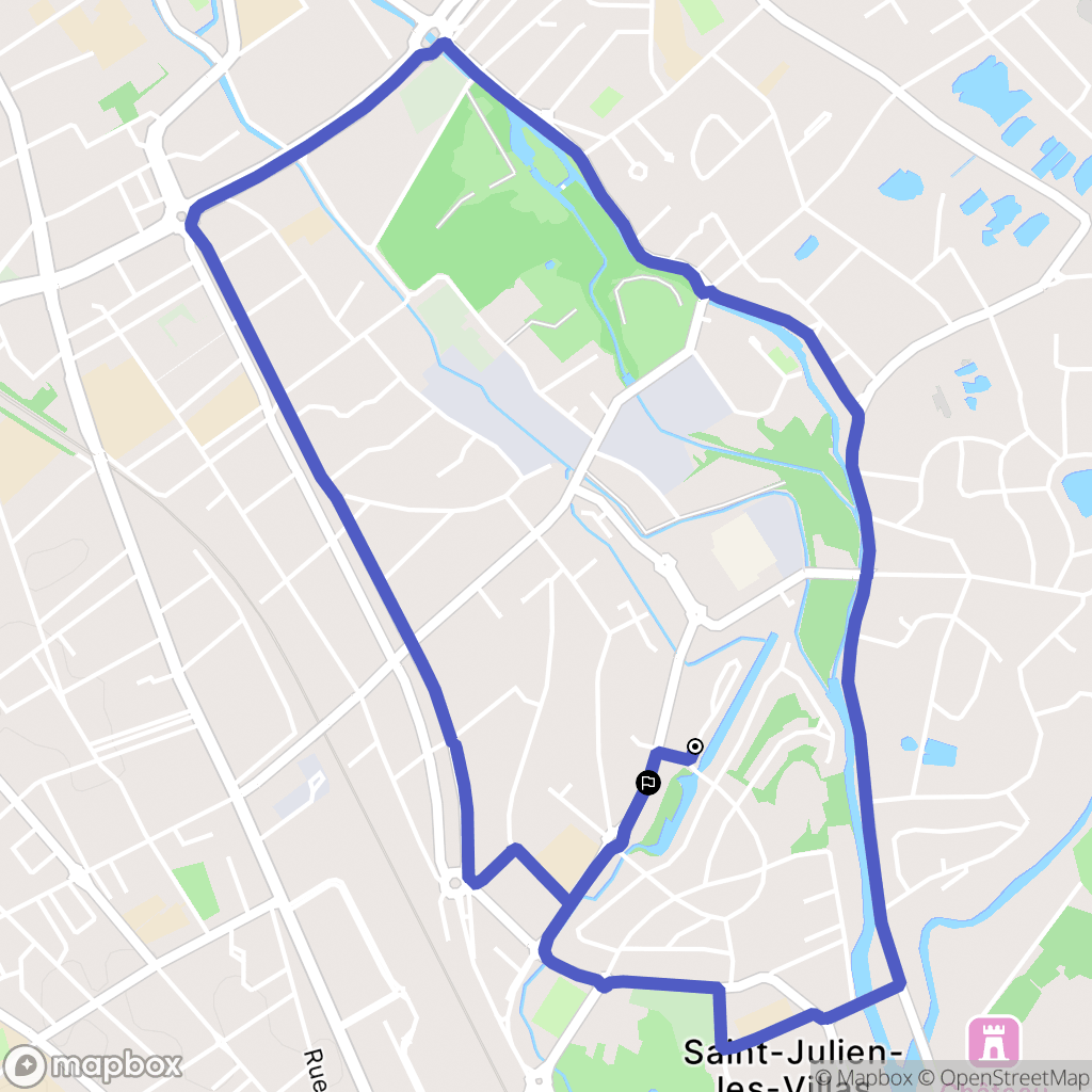 Saint-Julien-les-Villas: routekaart voor buitenactiviteiten - France