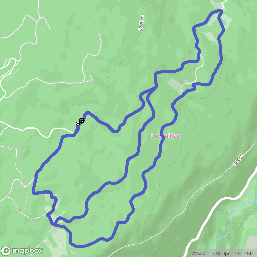 Presles : carte du parcours de randonnée - France
