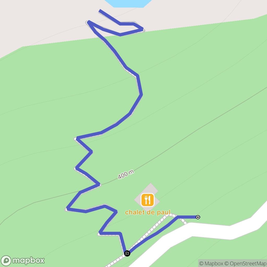 Gimel les Cascades : carte du parcours de randonnée - France
