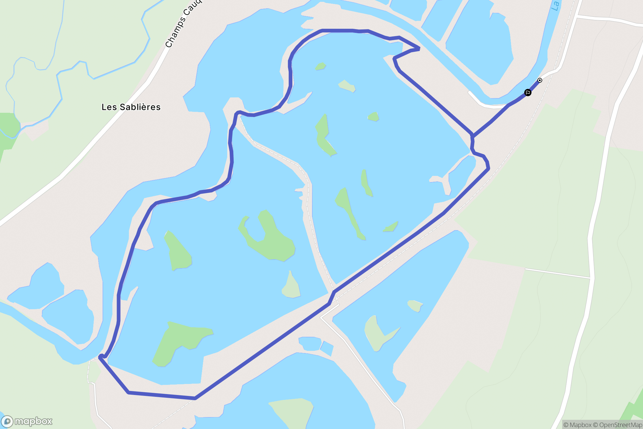 Mersuay : carte du parcours de randonnée - France