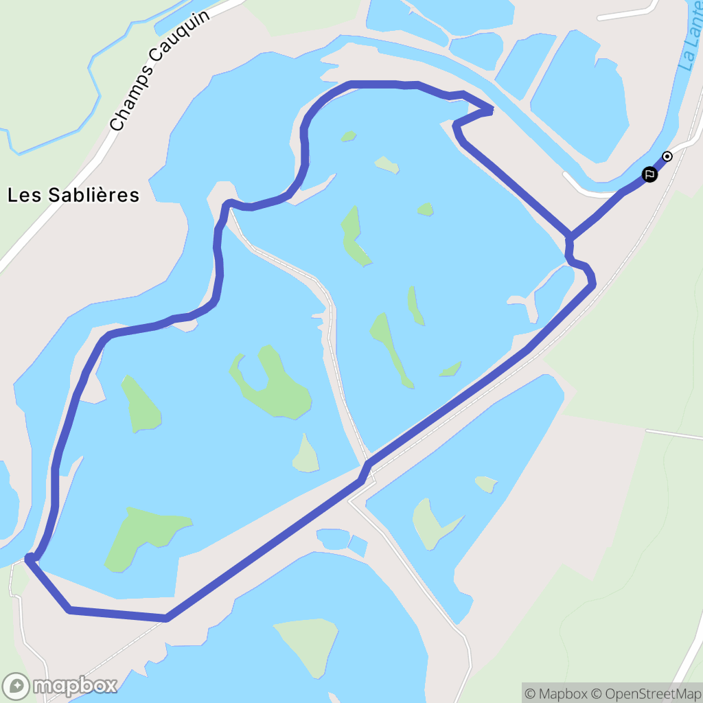 Mersuay : carte du parcours de randonnée - France