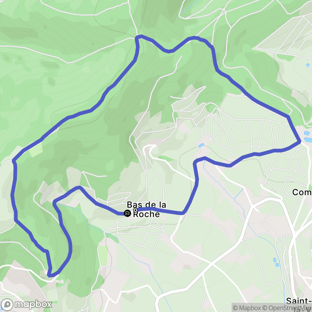 Saint-Étienne-la-Varenne : carte du parcours de randonnée - France