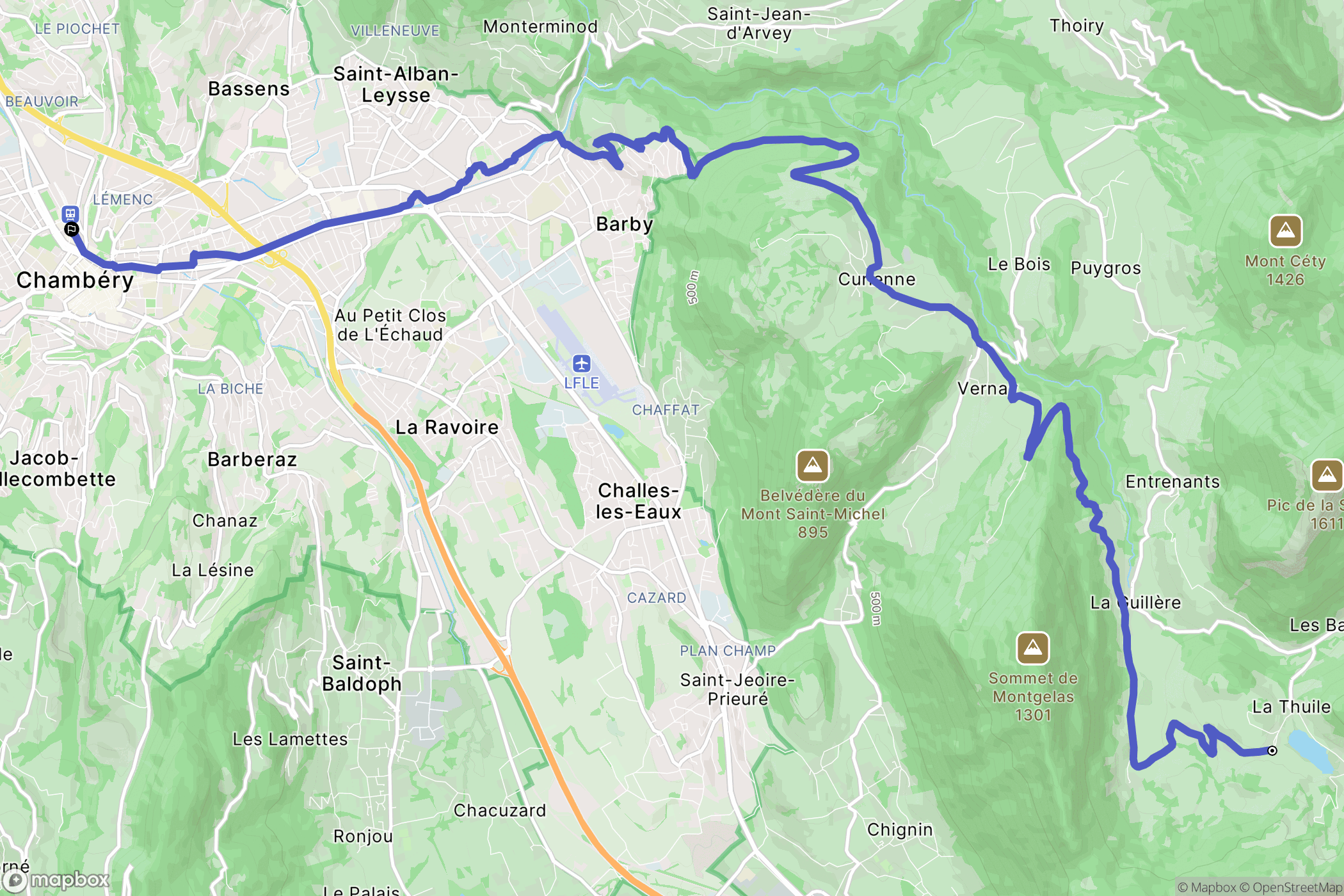 La Thuile: routekaart voor buitenactiviteiten - France