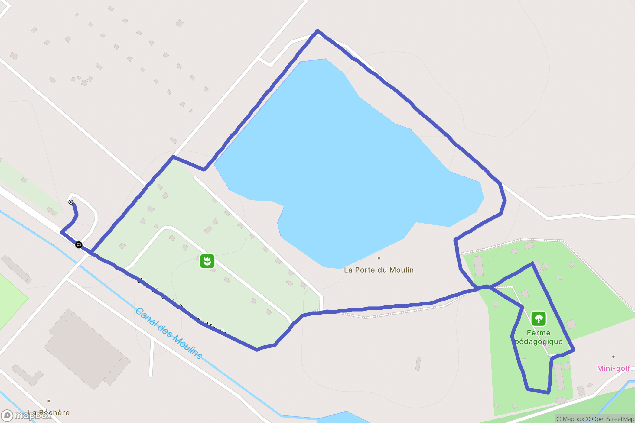 Romilly-sur-Seine : carte du parcours de randonnée - France