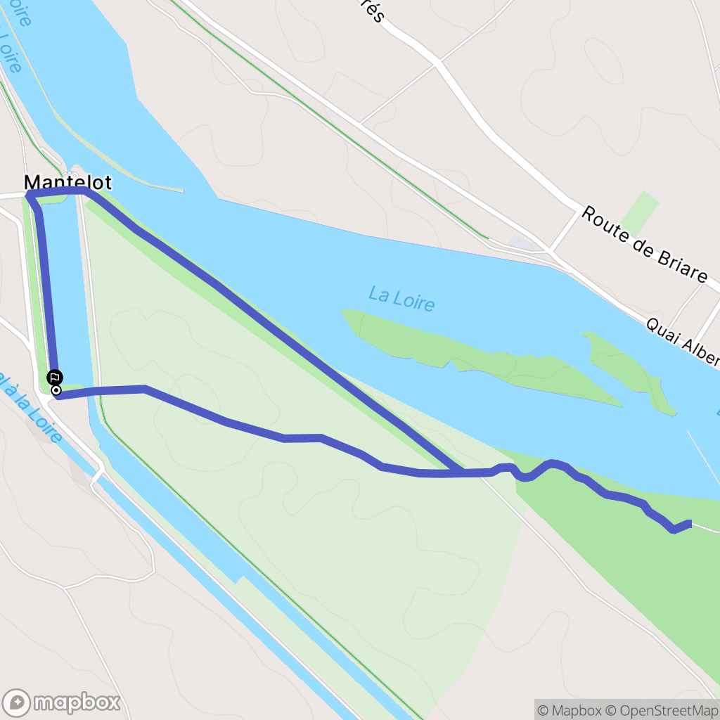 Châtillon-sur-Loire : carte du parcours de randonnée - France