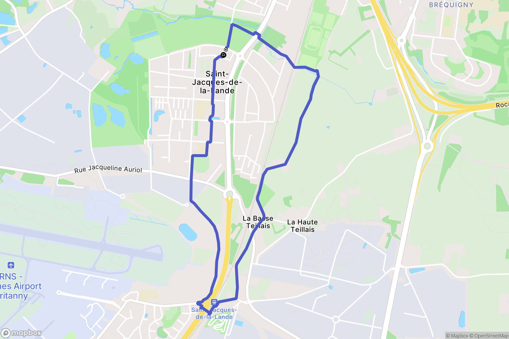 Saint-Jacques-de-la-Lande: routekaart voor buitenactiviteiten - France