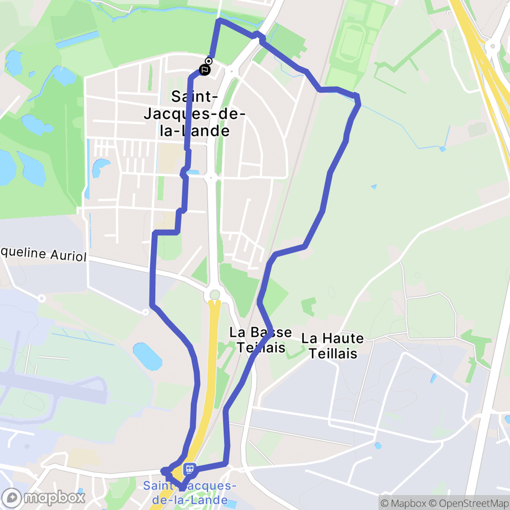 Saint-Jacques-de-la-Lande: routekaart voor buitenactiviteiten - France