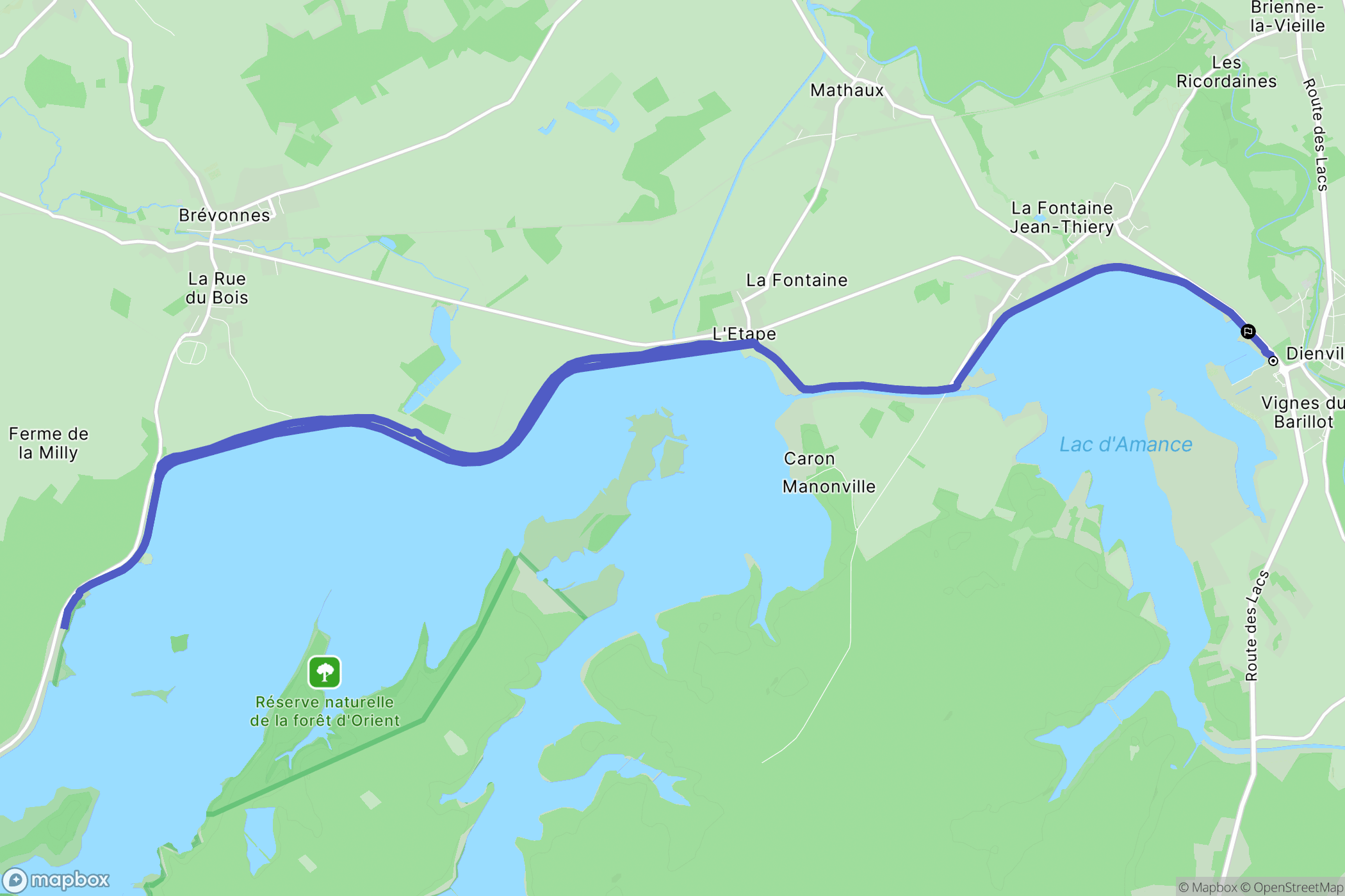 Dienville: routekaart voor buitenactiviteiten - France
