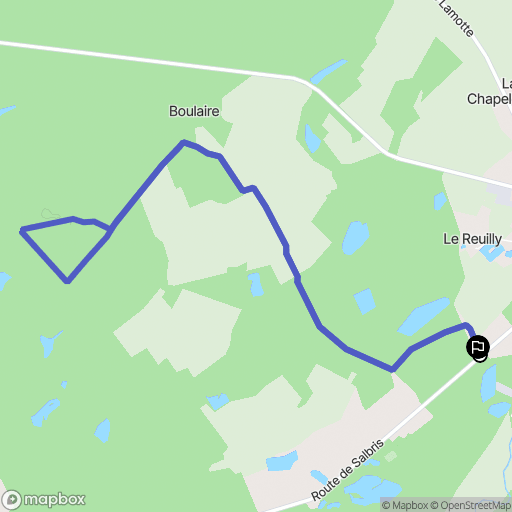 Pierrefitte-sur-Sauldre : carte du parcours de randonnée - France
