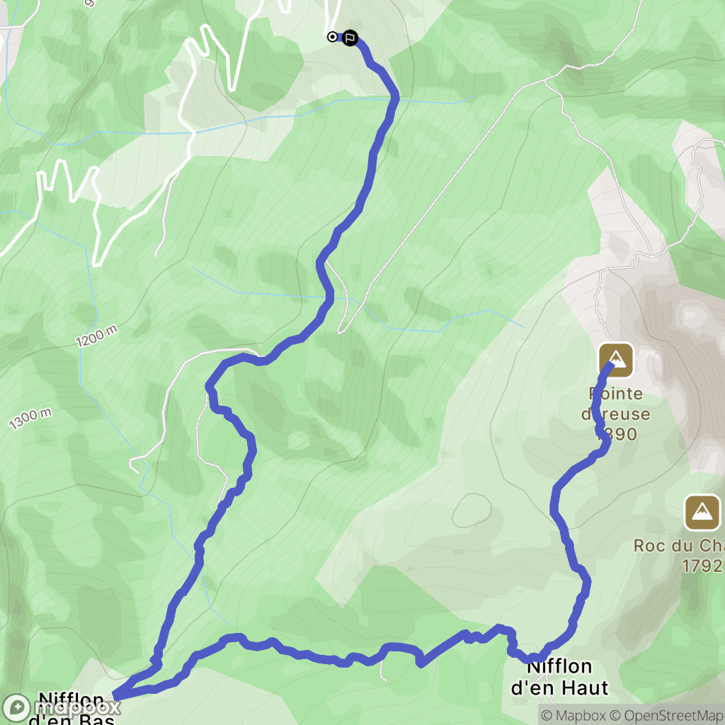 Vailly : carte du parcours de randonnée - France