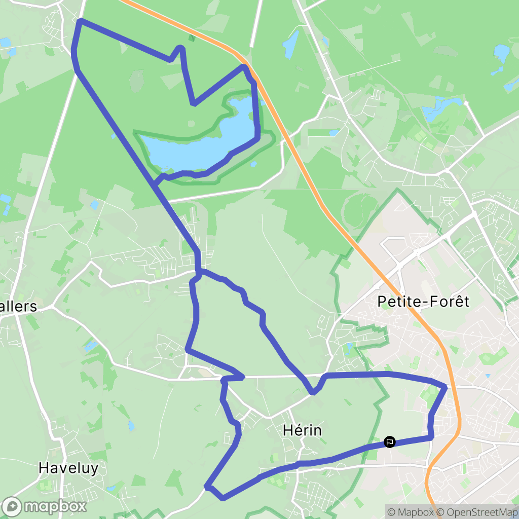 La Sentinelle : carte du parcours de randonnée - France