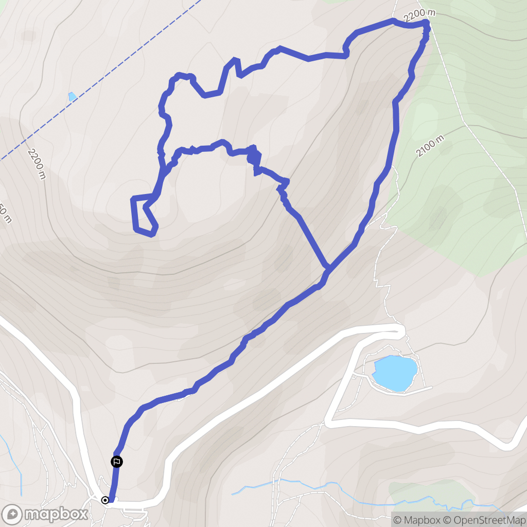Saint-Sorlin-d'Arves : carte du parcours de randonnée - France