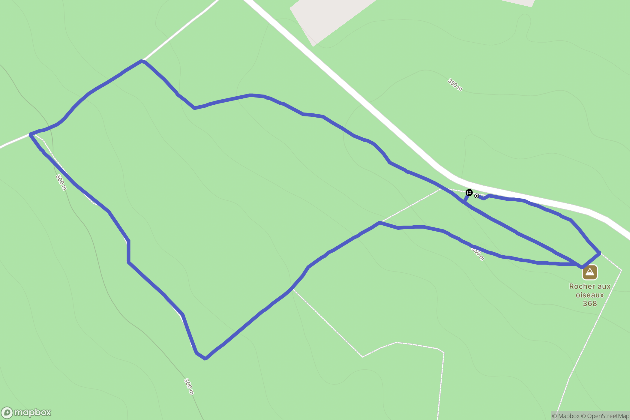 Montrollet : carte du parcours de randonnée - France