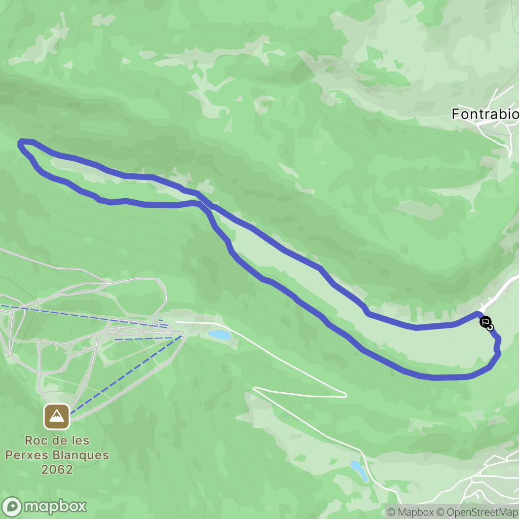 Fontrabiouse : carte du parcours de randonnée - France