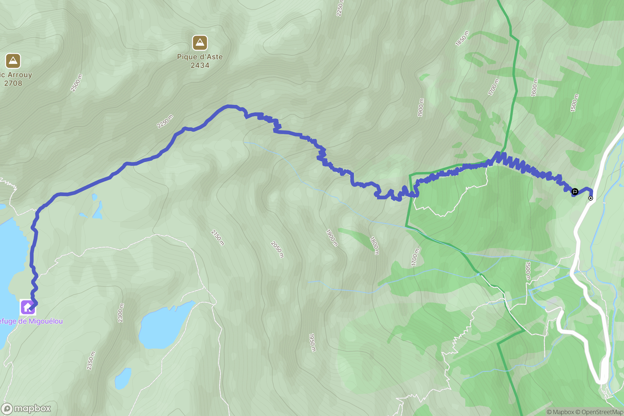 Arrens-Marsous: routekaart voor buitenactiviteiten - France