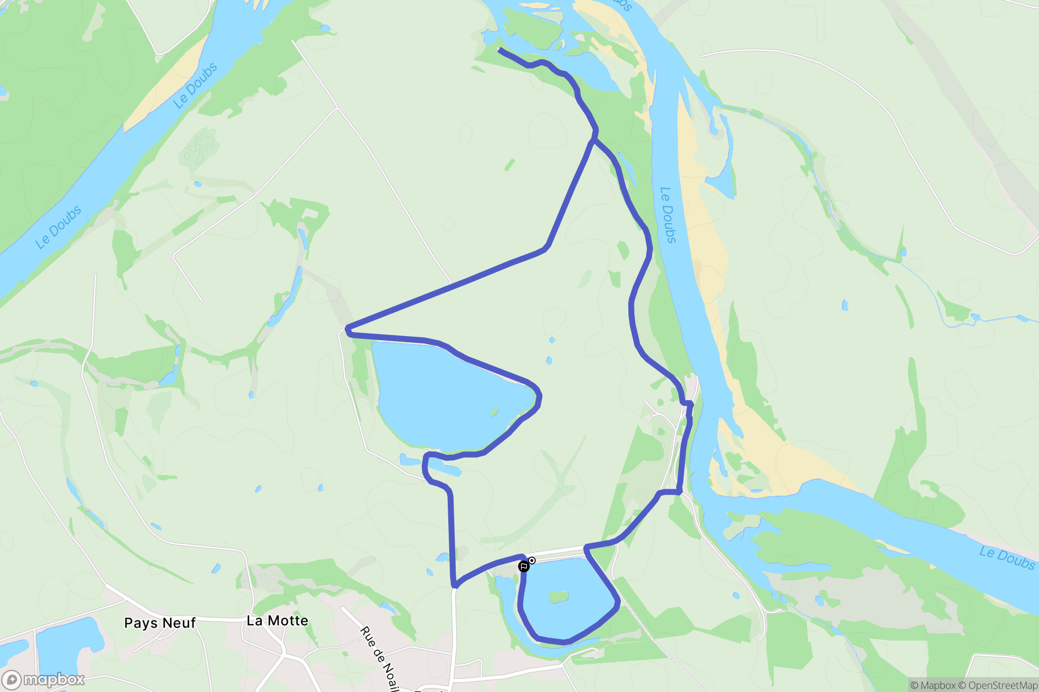 Fretterans : carte du parcours de randonnée - France