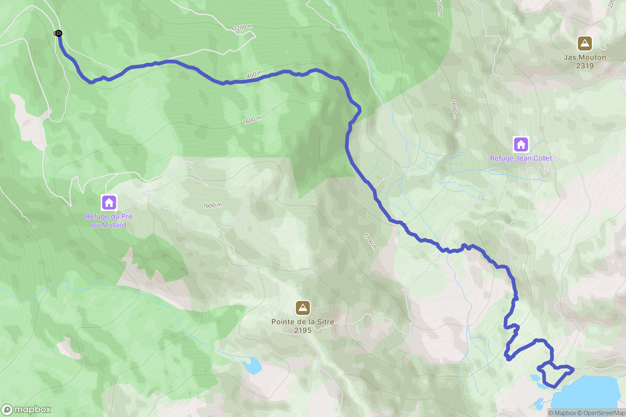 Saint-Mury-Monteymond : carte du parcours de randonnée - France