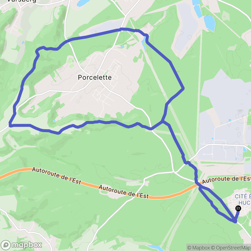 Saint-Avold : carte du parcours de randonnée - France