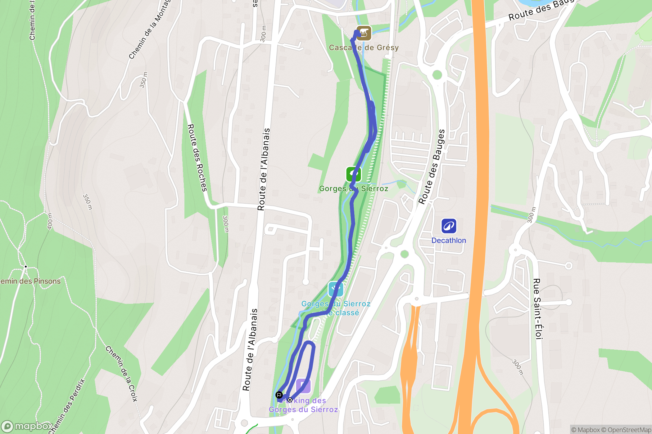 Grésy sur Aix: routekaart voor buitenactiviteiten - France