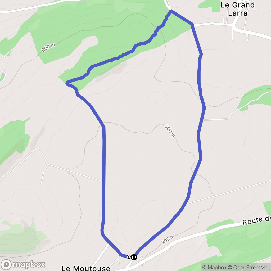 Rambaud : carte du parcours de randonnée - France